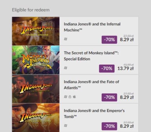 Promocja na klasyki od Lucasfilm Games w GOG.com