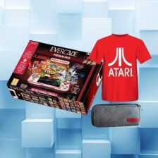 Retro konsola Evercade Premium Pack + 3 zestawy gier + etui + koszulka