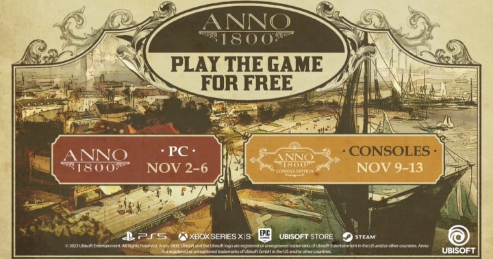 Testuj Anno 1800 za darmo na PC i konsolach!