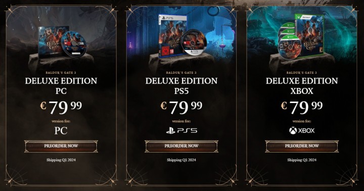 Premiera Baldur's Gate 3 Deluxe Edition Box