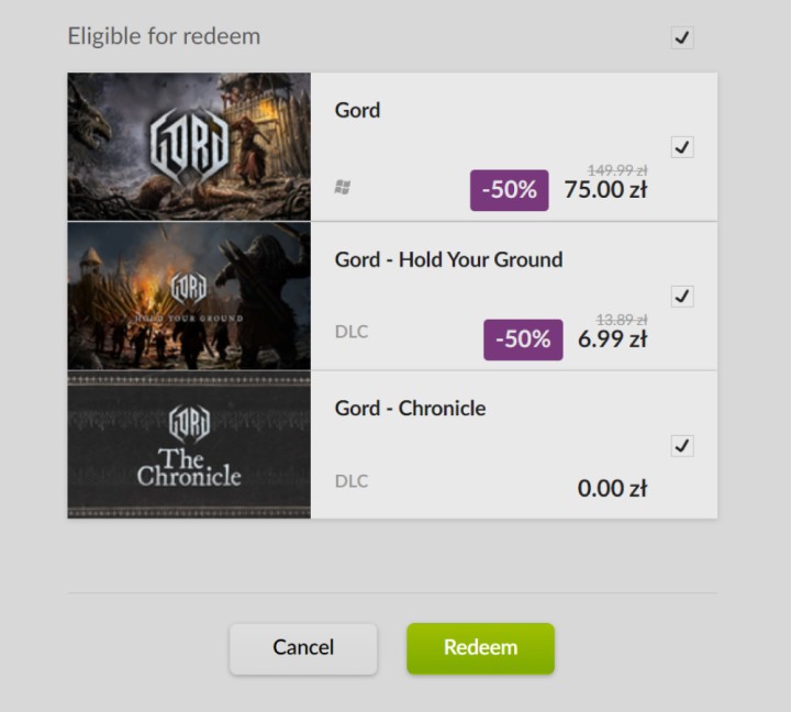 Rekordowa promocja na GORD w GOG.com