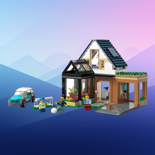 Promocja na LEGO Domek rodzinny i samochód elektryczny