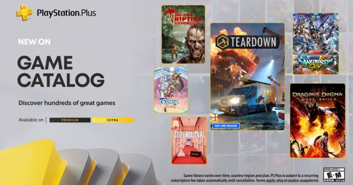 Oferta PlayStation Plus Extra i Premium na listopad 2023