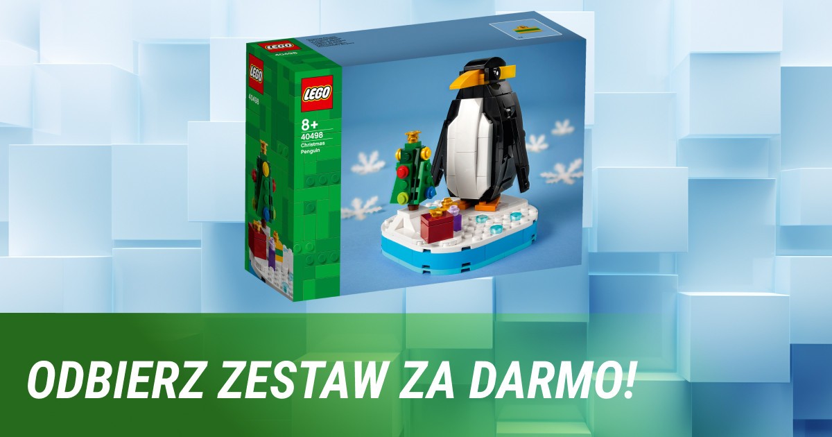 LEGO Bożonarodzeniowy pingwin za darmo w Media Expert. Wystarczy, że