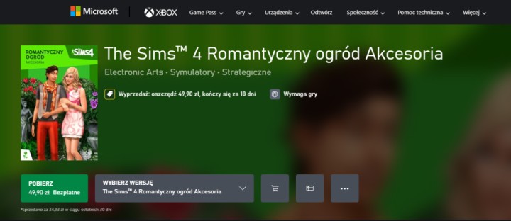 Odkryj w sobie duszę romantyka! Odbierz kolejny dodatek do The Sims 4 za darmo w Xbox Store