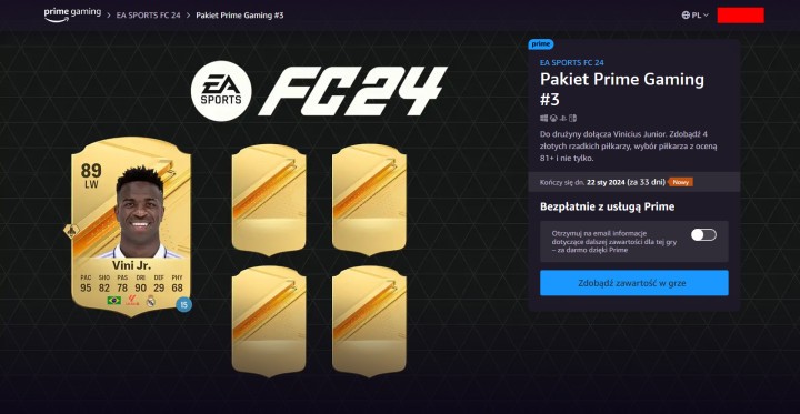 Trzeci pakiet Ultimate Team do EA Sports FC 24 za darmo