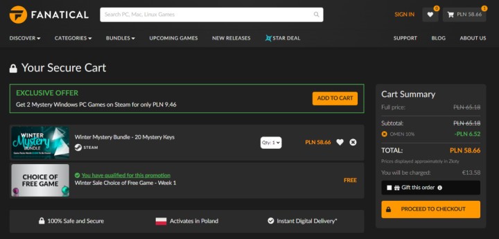 Winter Mystery Bundle w Fanatical