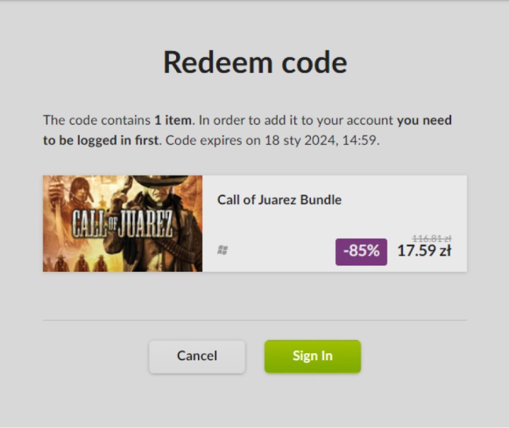 Call of Juarez Bundle w GOG.com