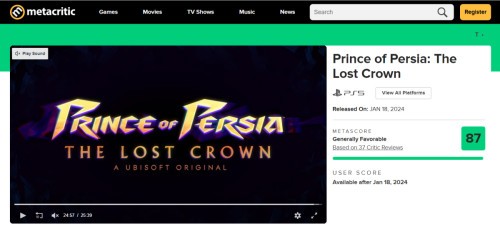 Recenzje Prince of Persia The Lost Crown