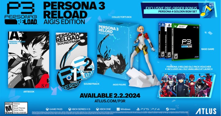 Kolekcjonerskie wydanie Persona 3 Reload AIGIS Edition