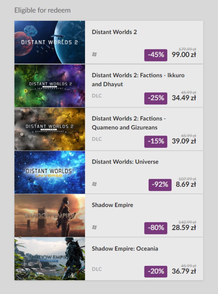 Kosmiczna promocja w GOG.com. Strategiczne gry sci-fi od Slitherine Software już od 8,69 zł