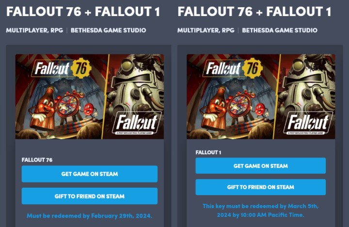 Kup tanio Fallout 76 na PC zanim klucze Steam stracą ważność. Zostało tylko kilka dni!