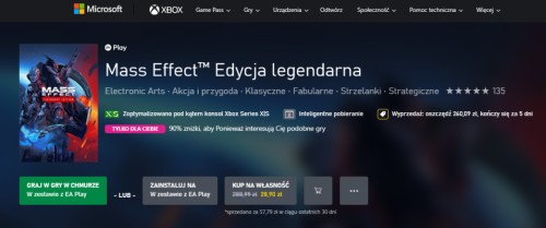 Promocje _Tylko dla Ciebie_ w Xbox Store. Dead Space Remake za jedyne 39,99 zł (aż 90% zniżki)!