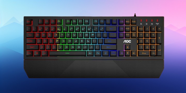 Budżetowa klawiatura gamingowa AOC GK200 z podświetleniem RGB za jedyne 44 zł w x-kom