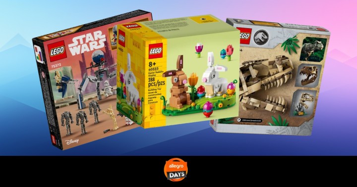 Polecane promocje na zestawy LEGO w ramach Allegro Days. Zajączki wielkanocne za 50 zł