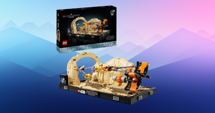 LEGO Star Wars Diorama: Wyścig ścigaczy w Mos Espa