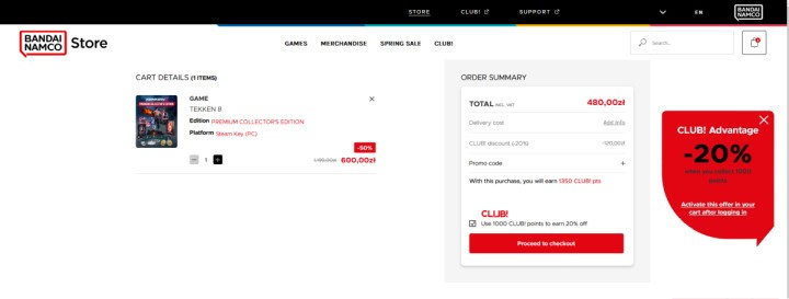 Spring Sale w sklepie Bandai Namco. Edycja kolekcjonerska Tekken 8 za 600 zł (możliwe 480 zł)!