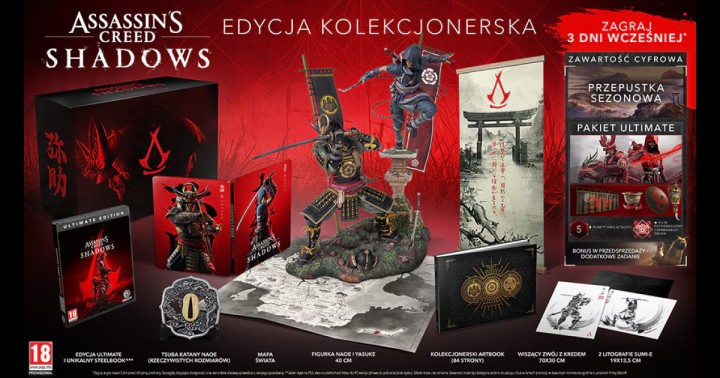 Edycja Kolekcjonerska Assassin's Creed Shadows dostępna! Bogate wydanie już od