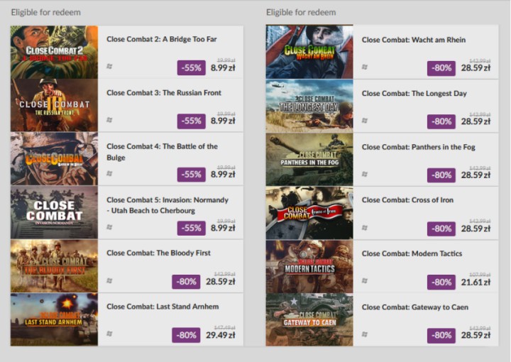 Klasyczne gry z serii Close Combat tanio w GOG.com. Zniżka dla subskrybentów newslettera