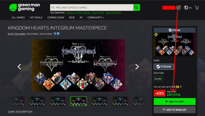 Kingdom Hearts Integrum Masterpiece aż 50 zł taniej w GMG dla kont ze statusem Bronze