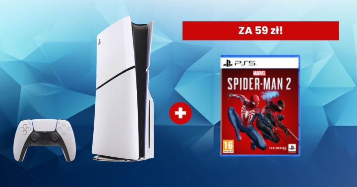 Konsola PlayStation 5 Slim już za 1999 zł + gra Marvel's Spider-Man 2 za 59 zł w Media Expert