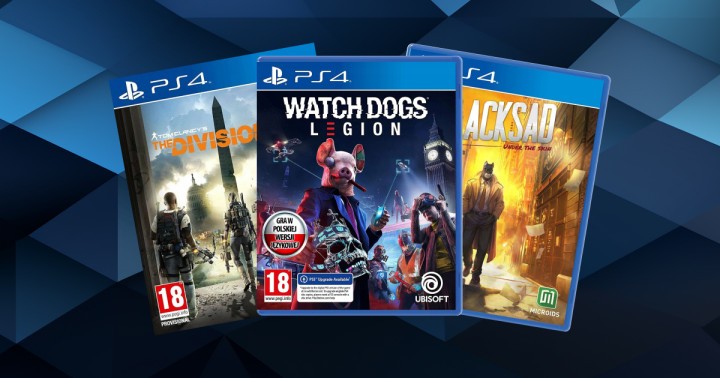 Zestaw trzech gier na konsole PlayStation