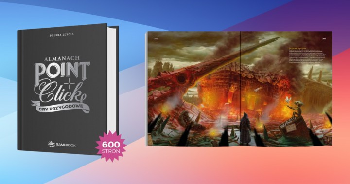 Almanach Gry przygodowe Point and Click (600 stron, twarda oprawa) za 179,90 zł na Allegro