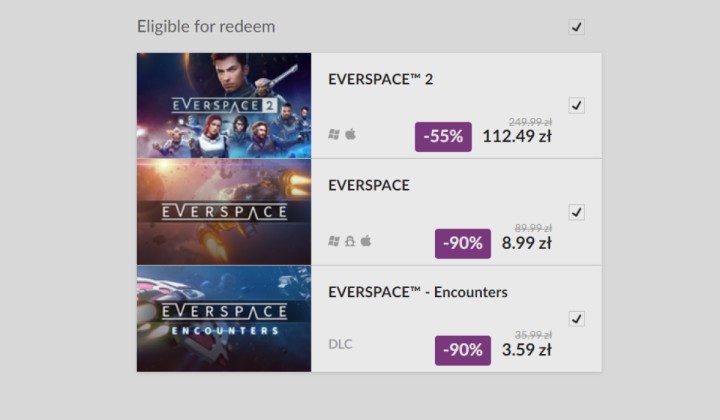Rekordowa promocja na EVERSPACE na PC! Wersja DRM-Free za jedyne 8,99 zł w GOG.com