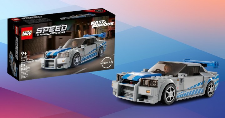 Promocja na LEGO Speed Champions - Nissan Skyline GT-R (R34) z filmu „Za szybcy, za wściekli”