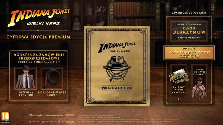 Preorder Indiana Jones i Wielki Krąg dostępny w Perfect Blue. Kolekcjonerka już od 829,99 zł