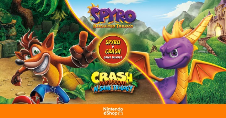 Promocja na Spyro + Crash Remastered Game Bundle w eShopie. 6 gier na Switcha za 108 zł!