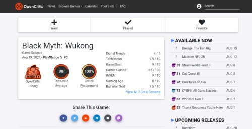Recenzje Black Myth: Wukong