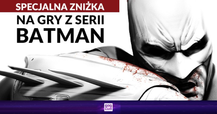 Specjalna promocja na gry serii Batman w GOG.com. Nawet do 90% zniżki wybrane tytuły!
