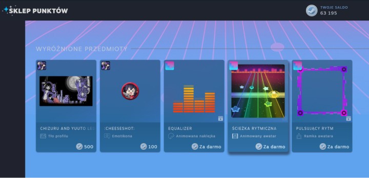 Wyróżnij swój profil Steam! Odbierz cyfrowe bonusy za darmo w Sklepie Punktów