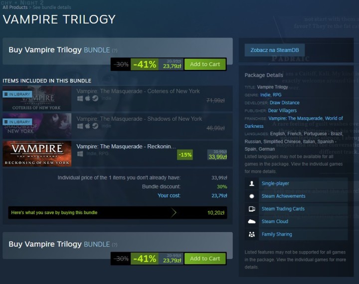 Kolekcja Vampire Trilogy