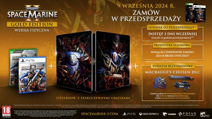 Preorder Space Marine 2 Gold Edition