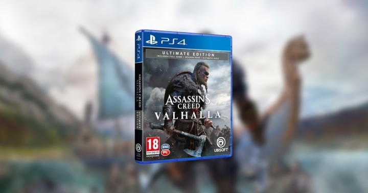 Pudełkowe Assassins Creed Valhalla Ultimate Edition na PlayStation 4