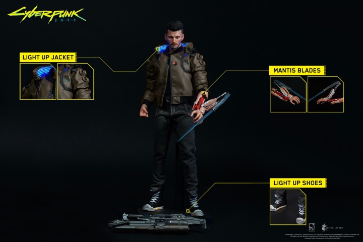 Pure Arts Cyberpunk 2077 Męski V cechy ogólne