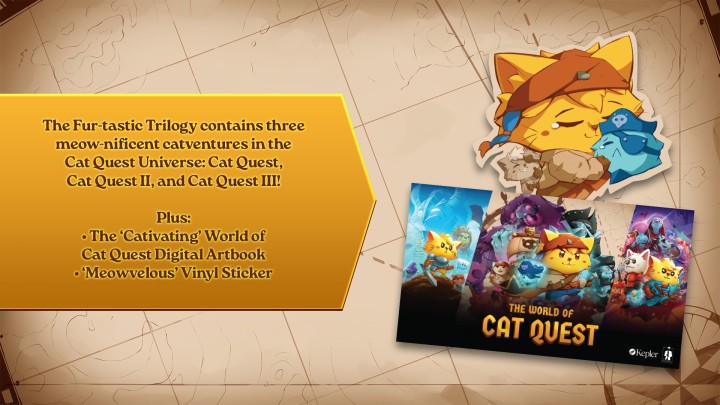 Zawartość Cat Quest The Fur-tastic Trilogy