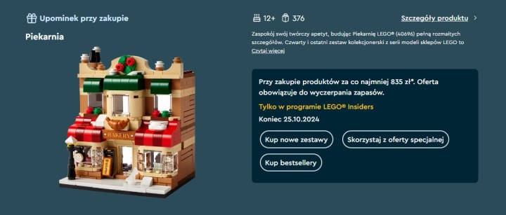 Zestaw LEGO Piekarnia