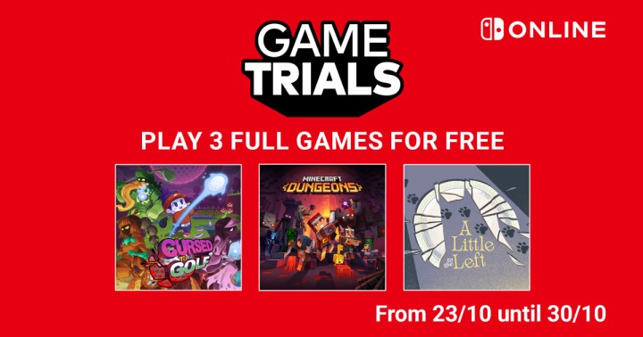 Wypóbuj trzy gry za darmo w Nintendo Switch Online