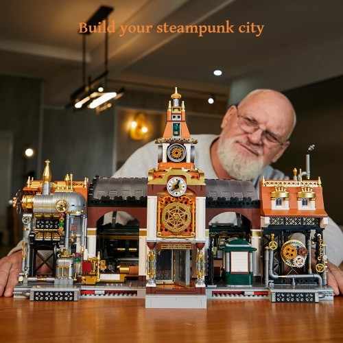Klocki PANTASY - Stacja Steampunk