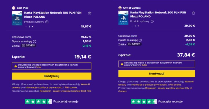 Szykuj się na Black Friday i kup tanio doładowania PSN w Eneba. Giftcard 200 PLN za 164 zł!