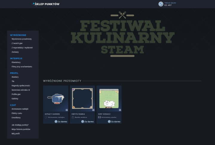 Upiększ swój profil Steam! Zestaw cyfrowych bonusów za darmo w Sklepie Punktów