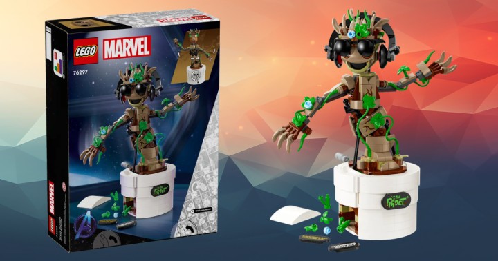 Zestaw LEGO Marvel Tańczący Groot (459 elementów) już za 147,99 zł w Media Expert