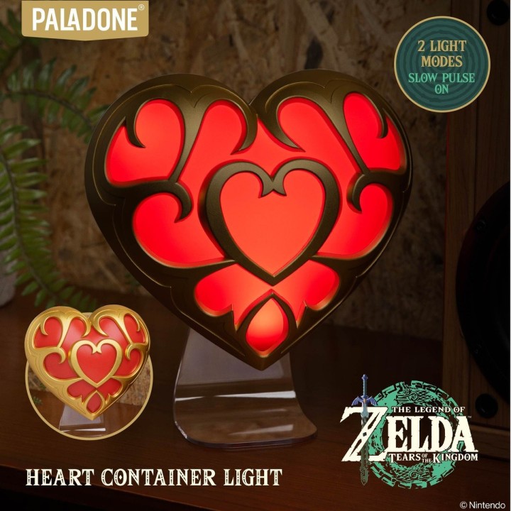 Lampka The Legend of Zelda Heart Container Light