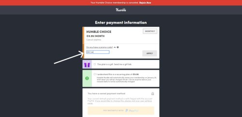 Jak aktywować promocyjną cenę Humble Choice na dowolnym koncie