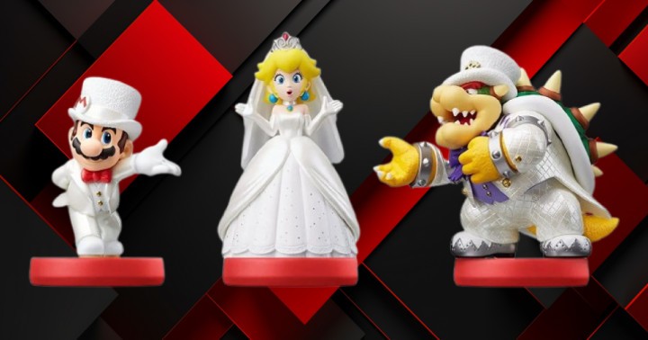 Ślubna kolekcja Amiibo Super Mario Odyssey tanio w Empiku. Zestaw 3 figurek już za 186 zł!