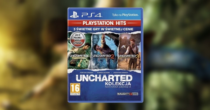 Pudełkowe Uncharted: Kolekcja Nathana Drake'a na Playstation 4