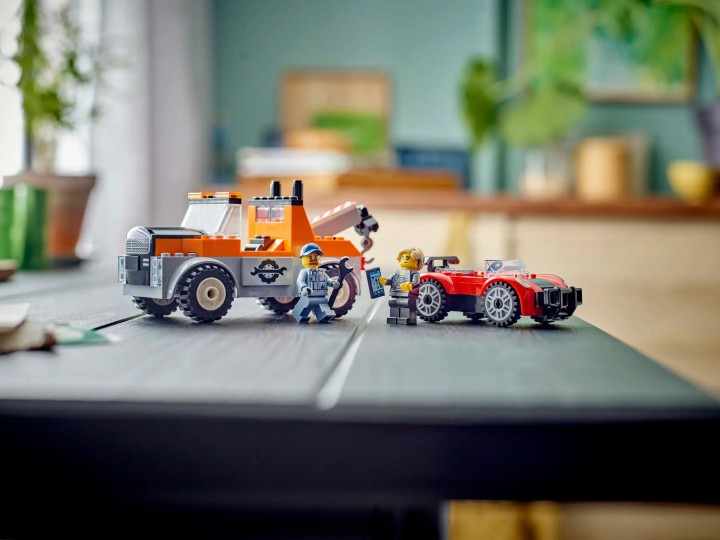 LEGO City Samochód pomocy drogowej i naprawa sportowego auta